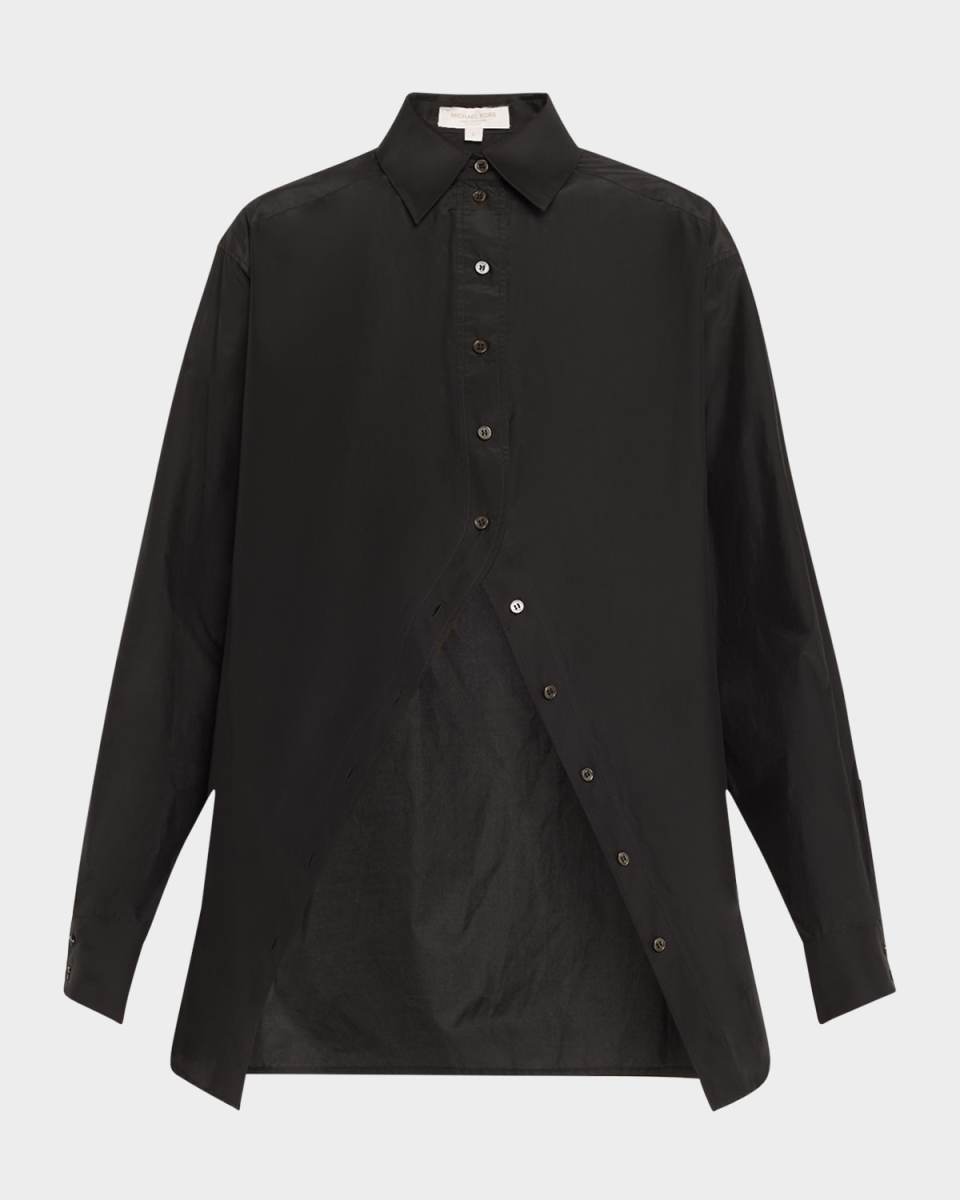 Portrait Collar Button Down Shirt